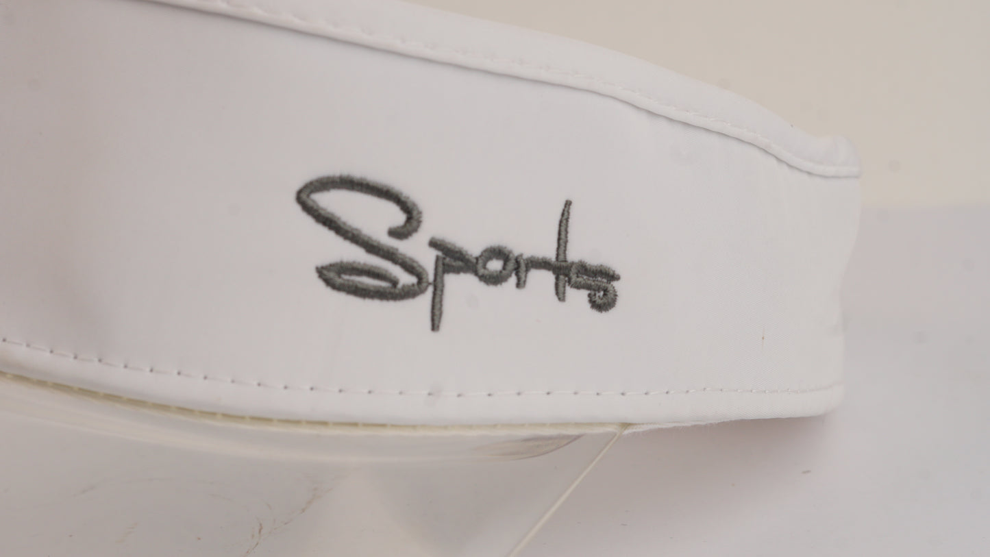 White Visor Cap