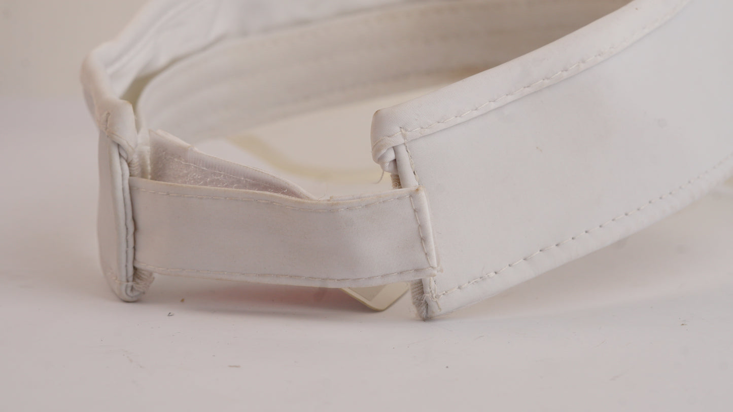 White Visor Cap