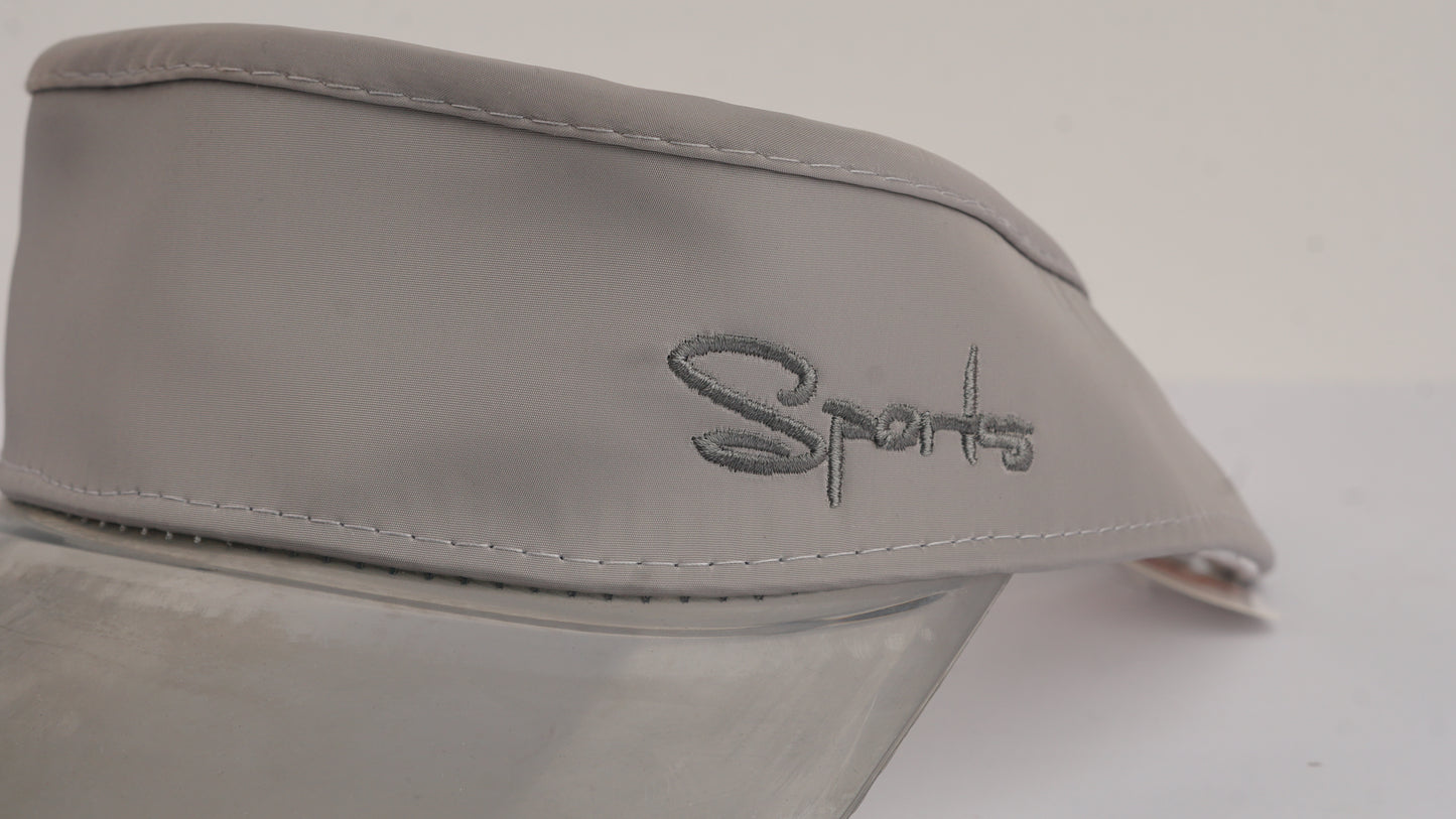 Grey Visor Hat