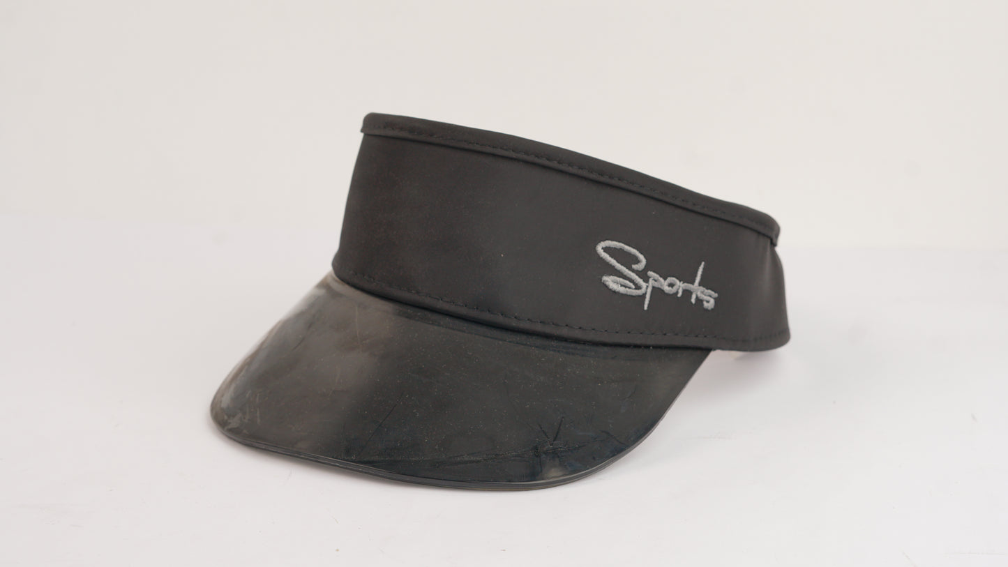 Black Visor Cap
