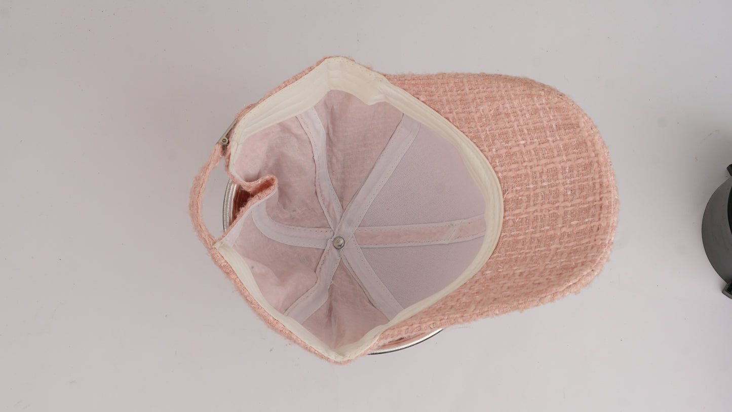Powder Pink Textured Cap