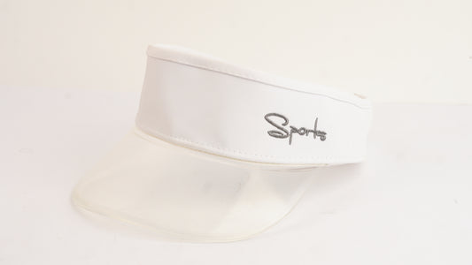 White Visor Cap