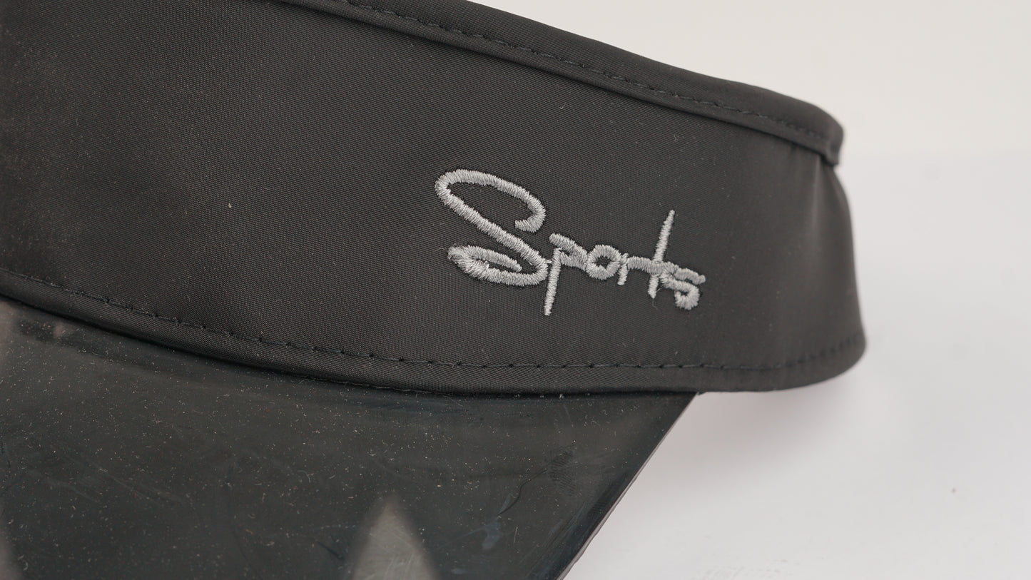 Black Visor Cap