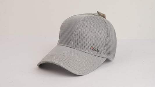 Grey Sports Net Cap