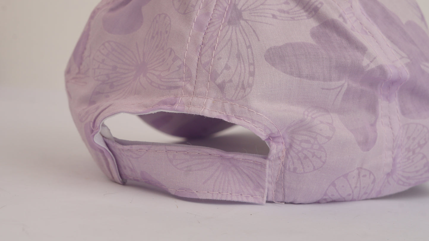 Purple Butterfly Cap